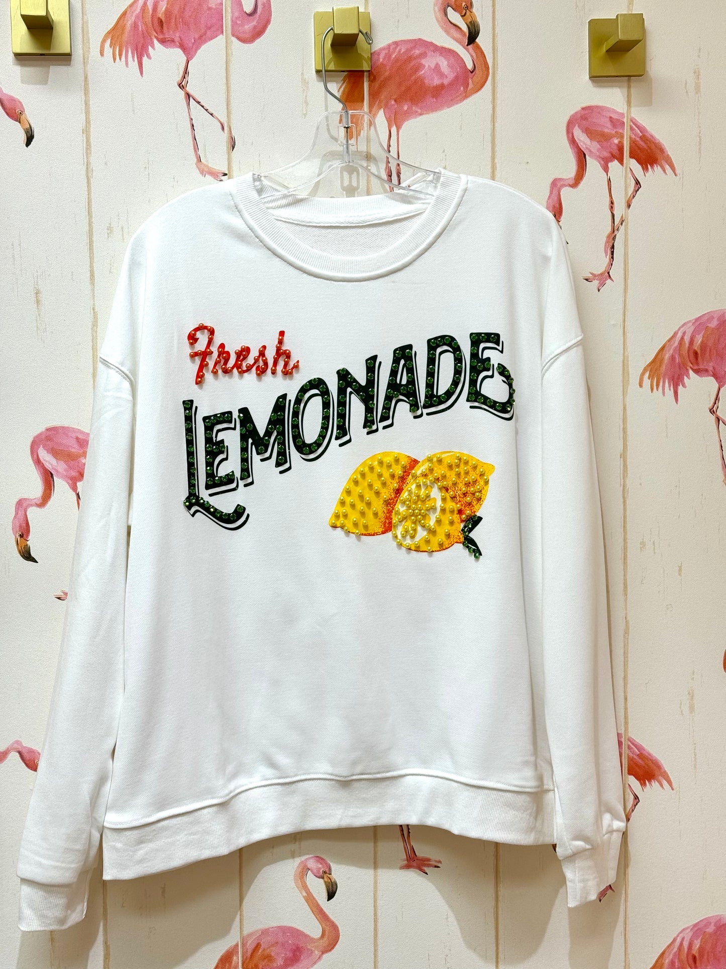 The Lemonade Rhinestone Sweater Top