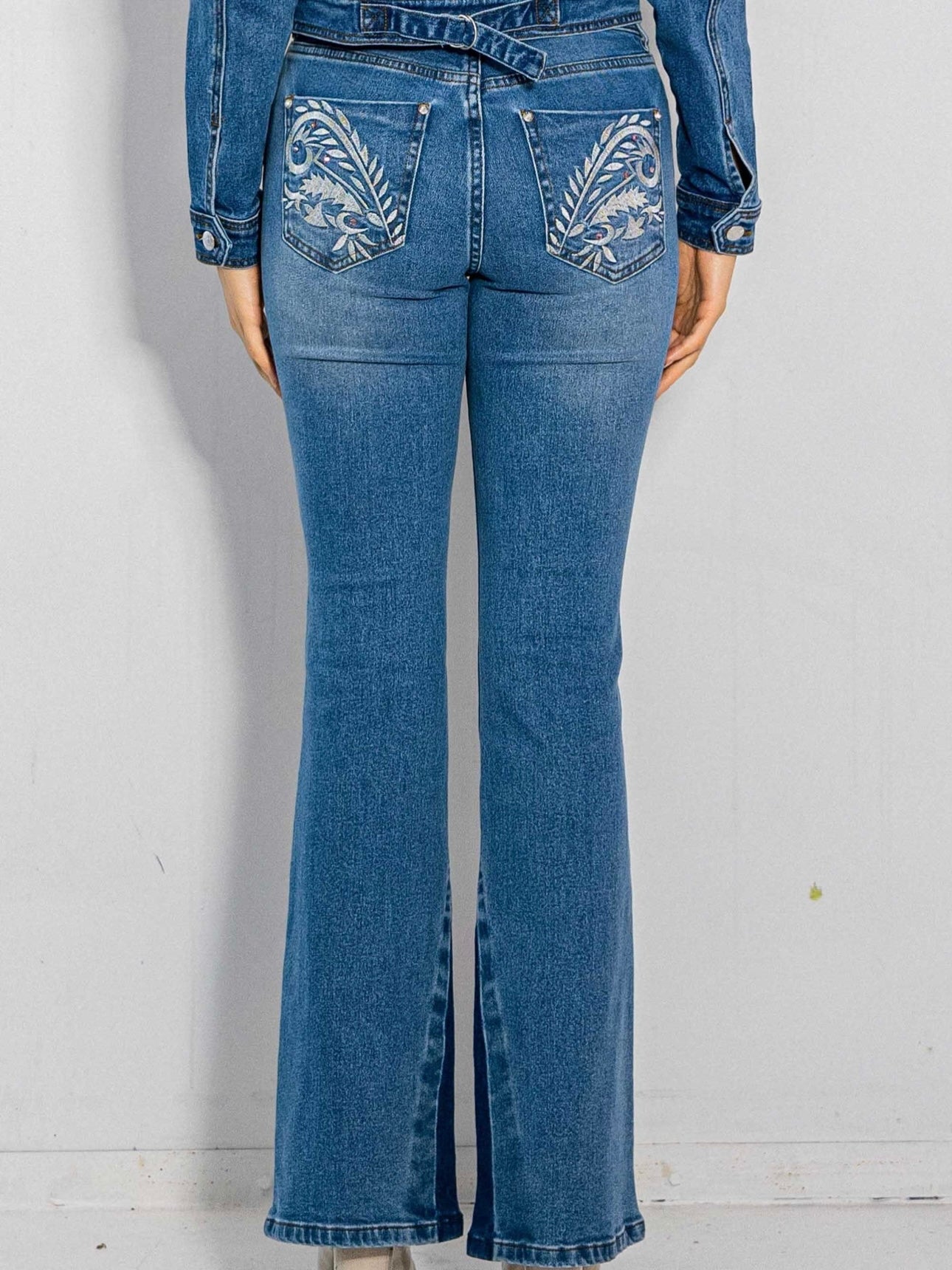 Western Denim Embroidery Jeans