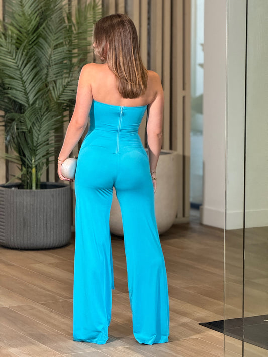Sharpay Blue Gold Jumpsuit