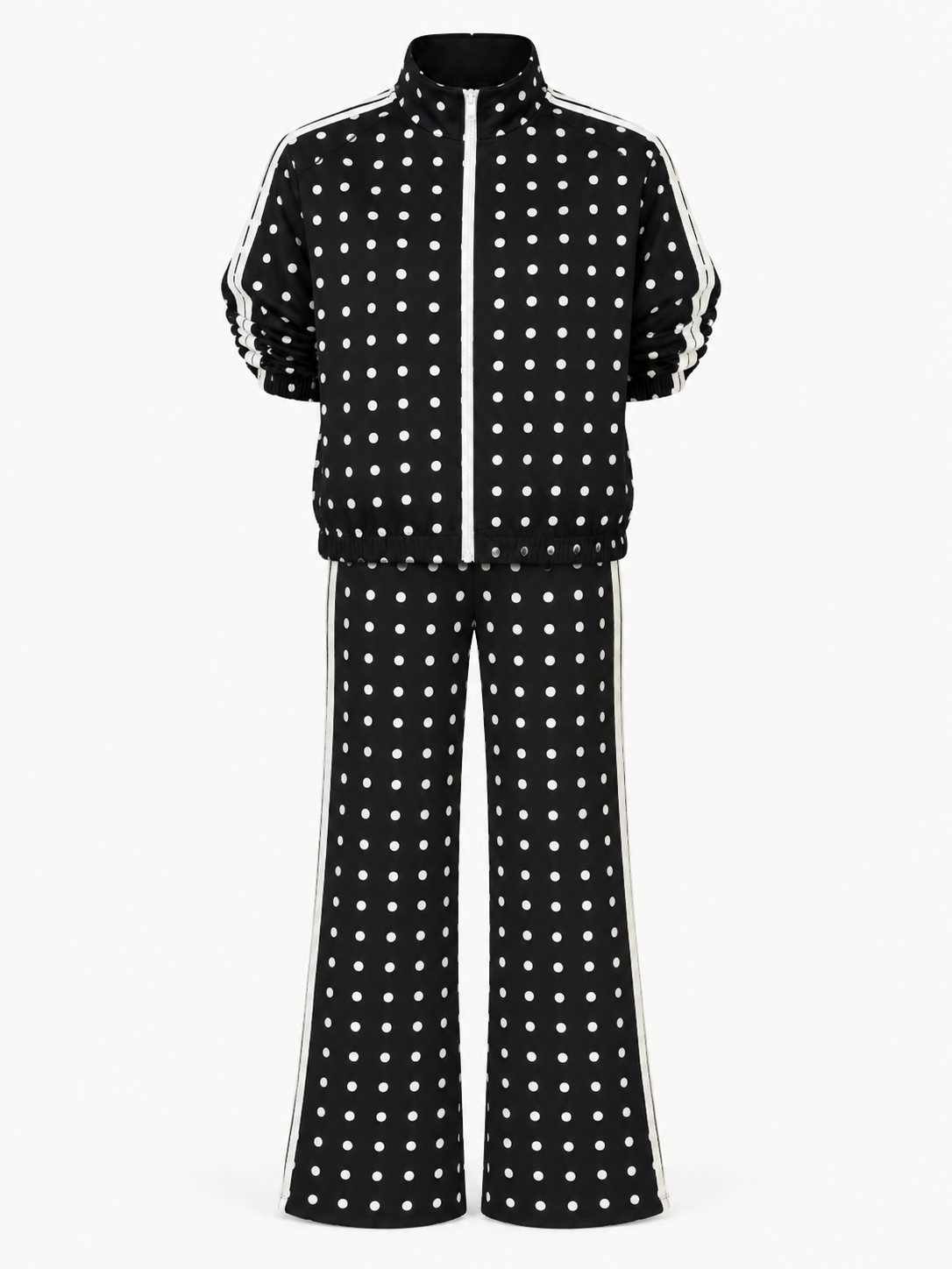 Italy Black/White Polka Dots Sport Set