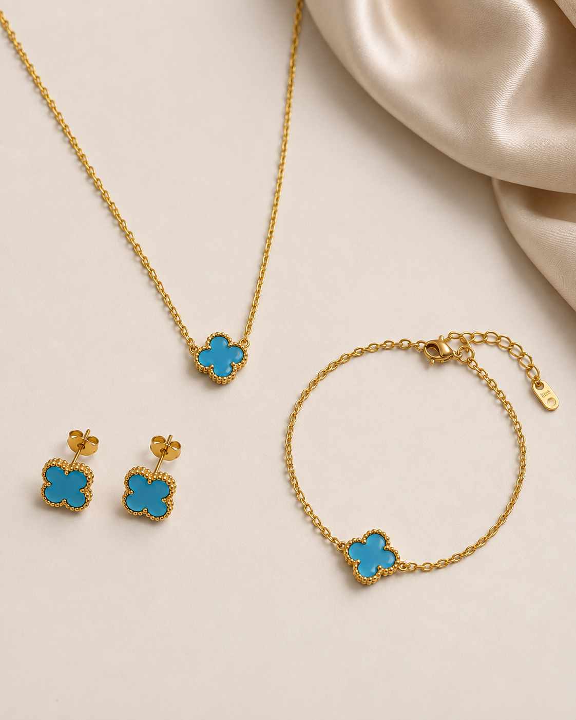 Cleef Blue Jewelry Set