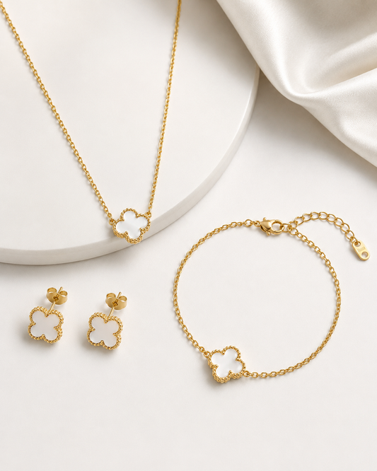 Cleef White Jewelry Set