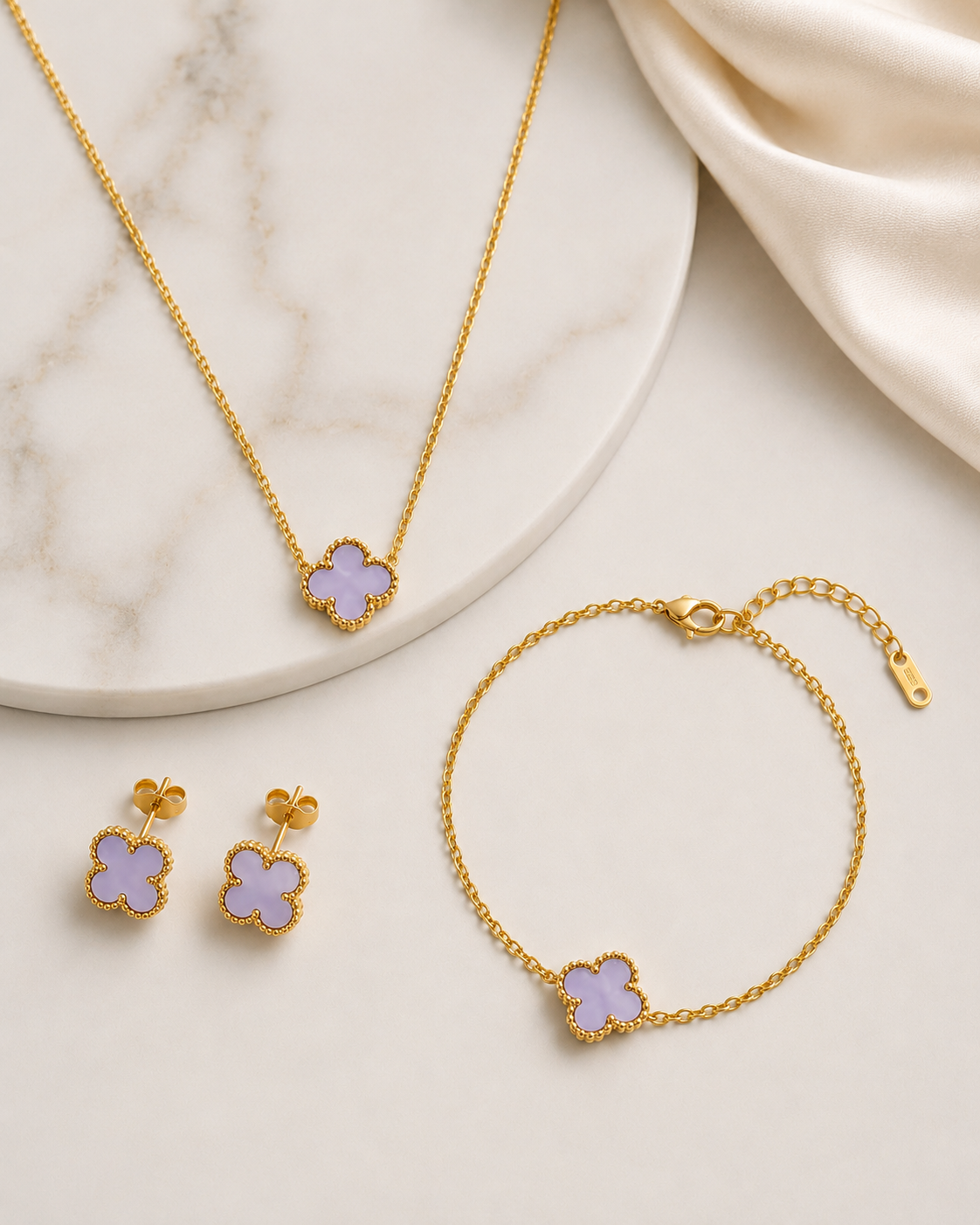 Cleef Lilac Jewelry Set