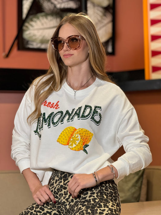 The Lemonade Rhinestone Sweater Top