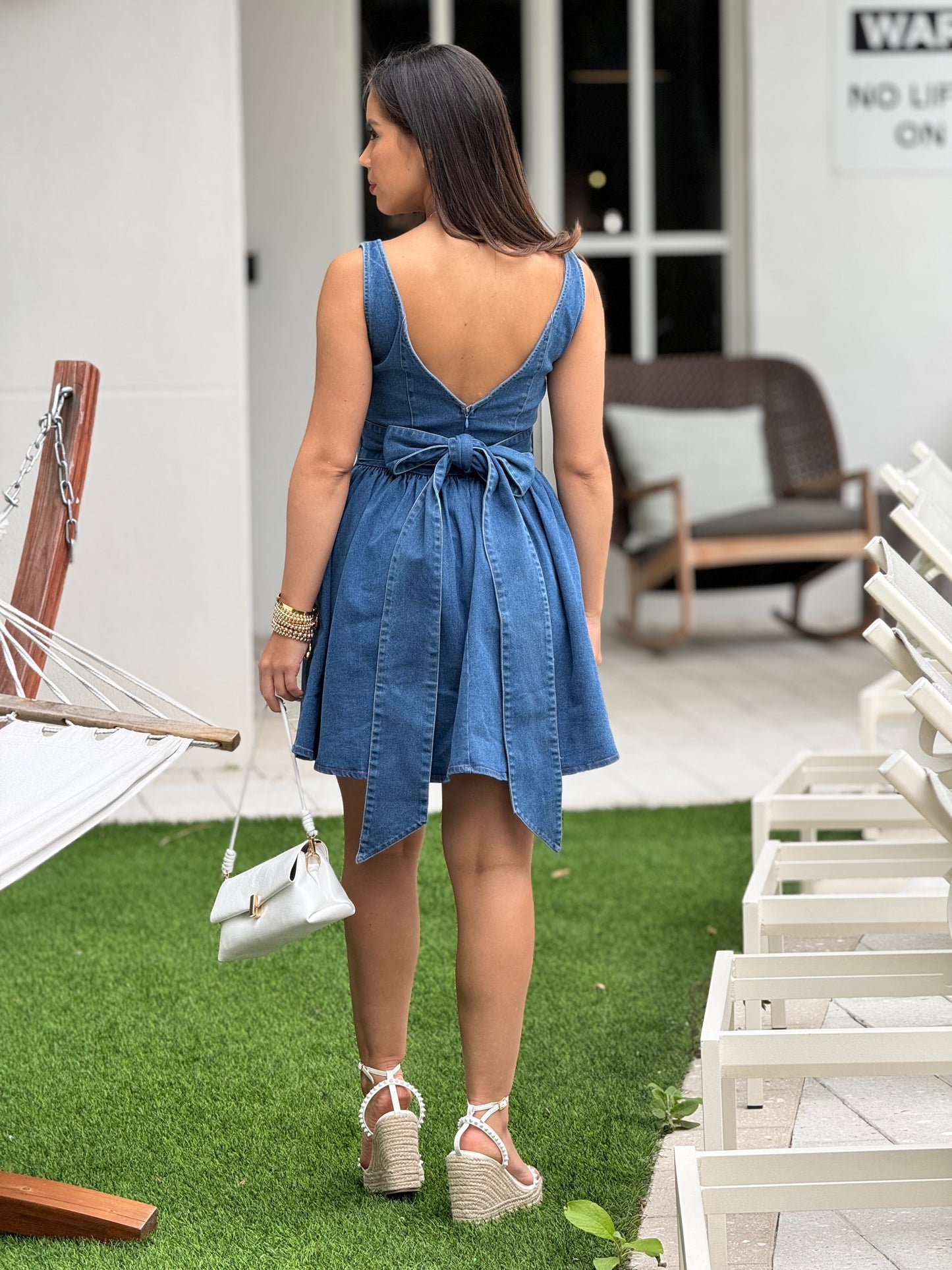 Daleska Denim Bubble Dress