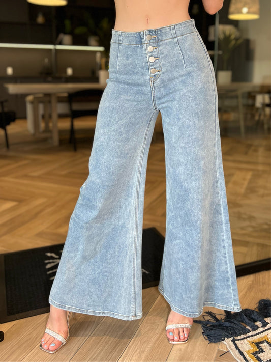 Lara Blue High Waisted Jeans