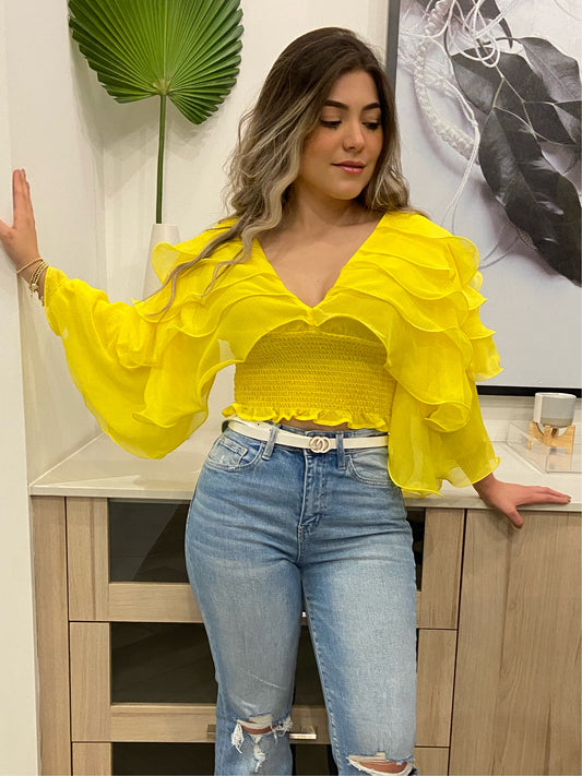 Jessica Yellow Top