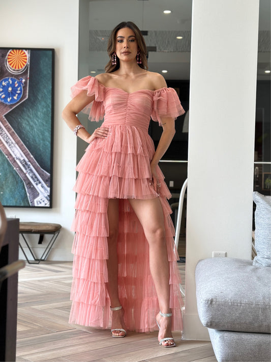 Lisa Pink Tulle Dress