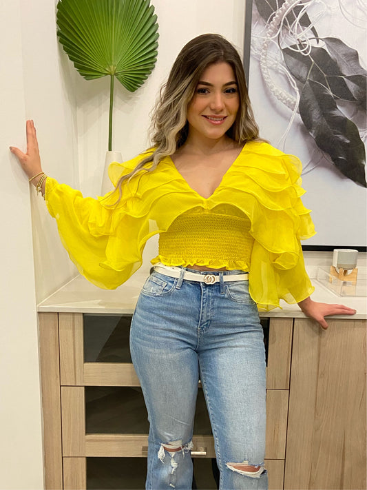 Jessica Yellow Top